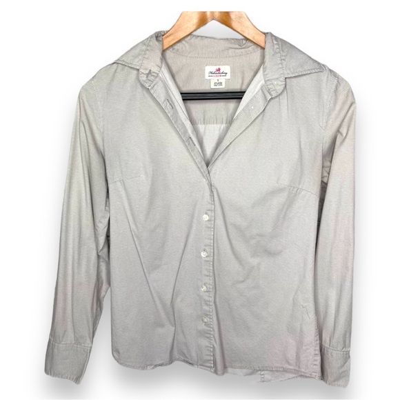 J Crew Haberdashery Stretch Polka Dot Button Up Shirt - Picture 1 of 5